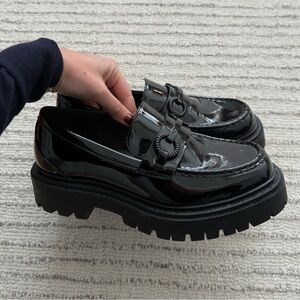 ALDO Women’s Black Patent Leather Loafers